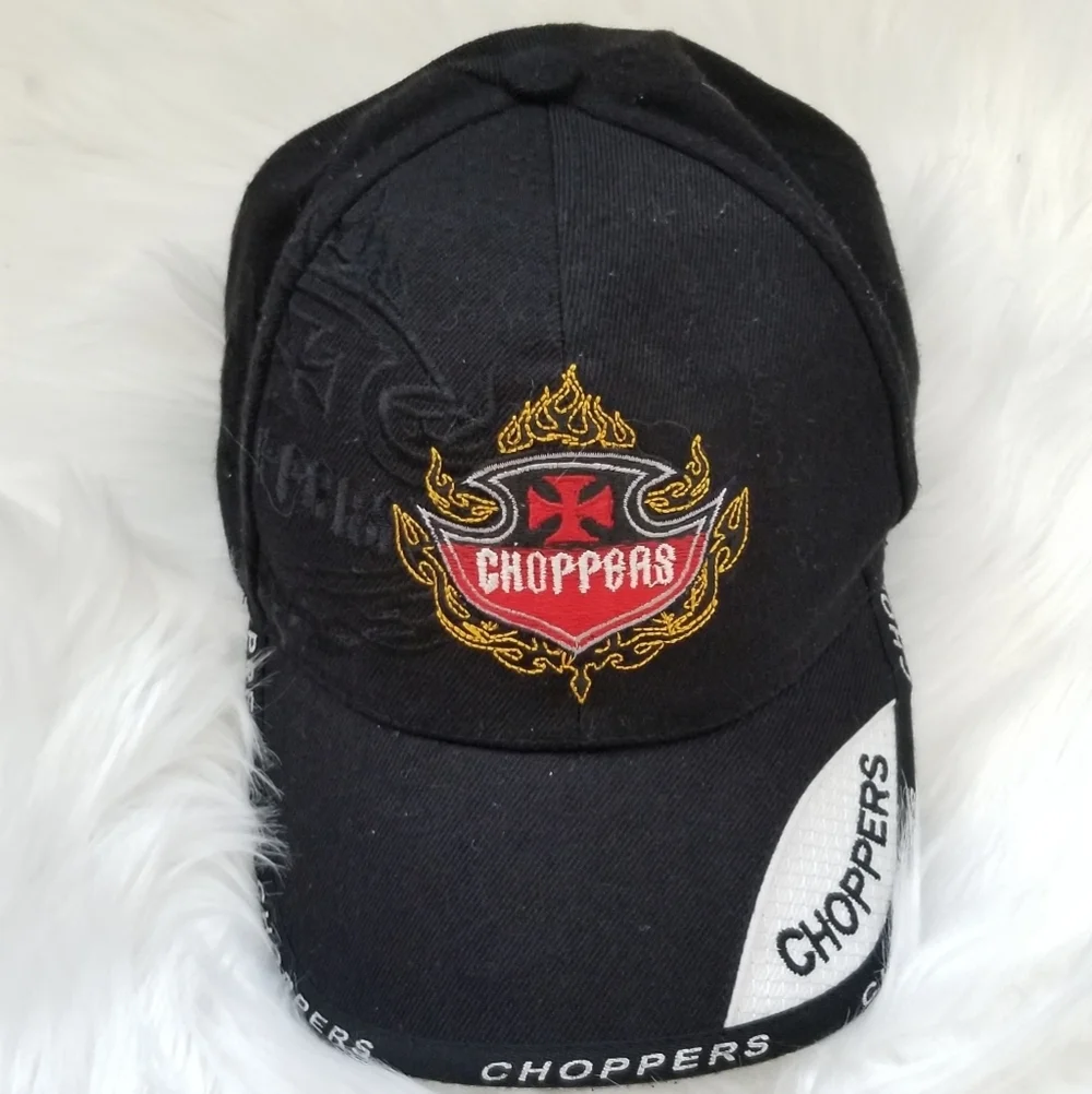 Choppers Men's black adjustable baseball Hat